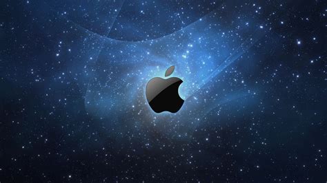 Apple In Starry Background Technology Hd Macbook Wallpapers Hd