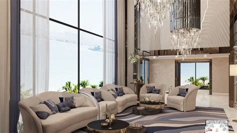 Classy Living Room Design In Dubai