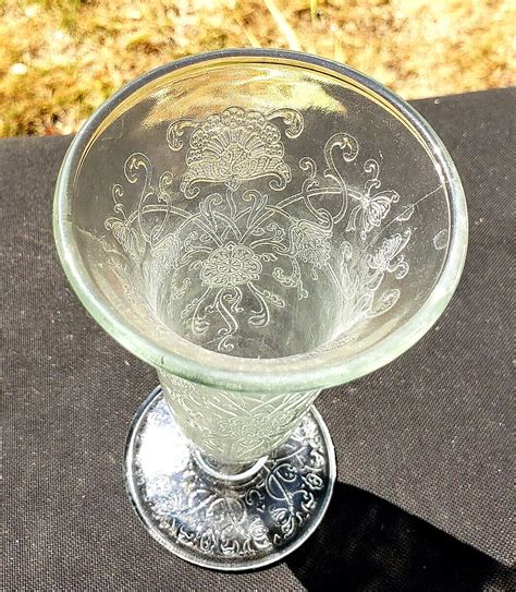 Vintage Rare Crystal Florentine Parfait Vase Etsy