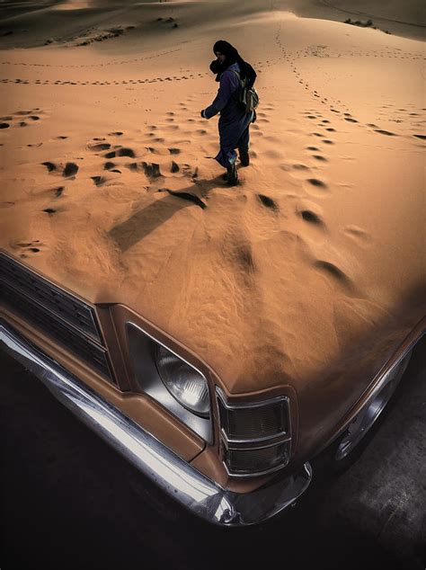 The Man In The Desert Digital Art By Frederic Mainguet