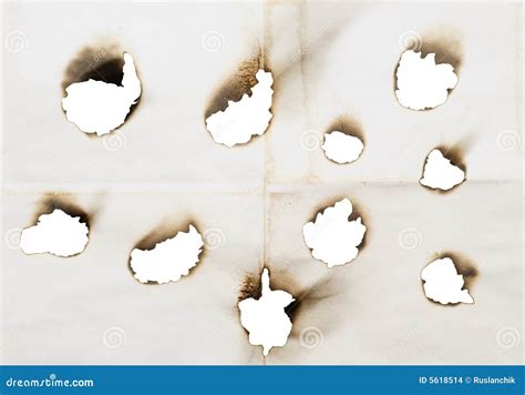 Holes In A Paper Stock Photo Image Of Effect Frame Rough 5618514