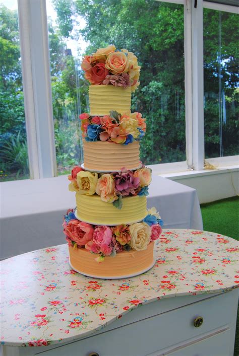 4 Tier Wedding Cake 695 • Temptation Cakes Temptation Cakes