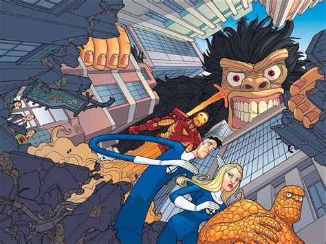 Human Torch Marvel Comics Mister Fantastic Fantastic Four 1080p Susan Storm Reed Richards