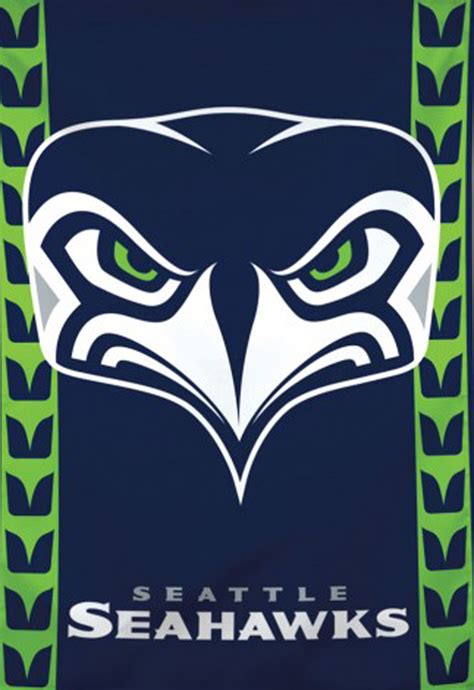 Seattle Seahawks Vertical Nfl House Flag Licensed Football Banner 28 X