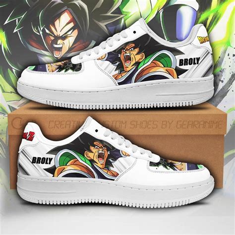 Kid's, men's and women's shoes. Broly Custom Dragon Ball Z Anime Nike Air Force Shoes