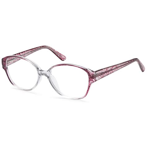 Women S Eyeglasses 55 18 145 Rose Plastic