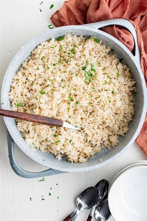 Seasoned Rice With Herbs And Garlic