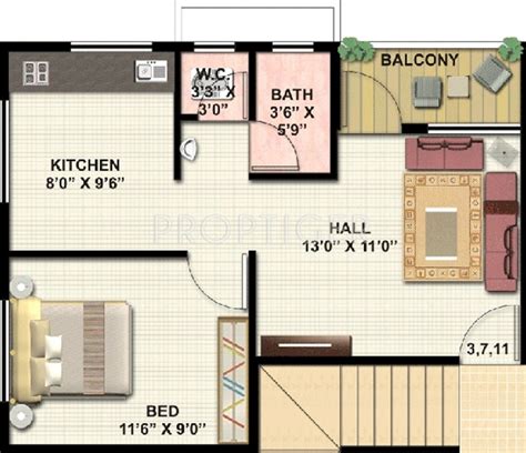 Maybe you would like to learn more about one of these? 320 sq ft 1 BHK Floor Plan Image - Subhadra Estates Royale ...