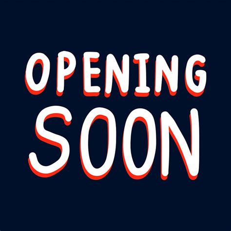 Opening Soon Typography Style Vector Free Vector 517813