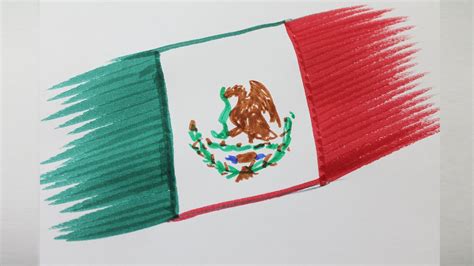 how to draw the flag of mexico youtube