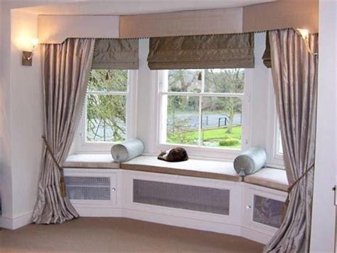 Bow Window Treatments Living Room Drapes Bay Window Design Bay Window