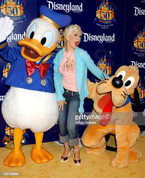 Donald Duck Christina Aguilera Photos And Premium High Res Pictures