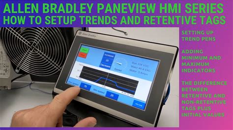 Showing Information With Trends On A Panelview 800 Hmi Youtube