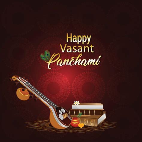 Happy Vasant Panchami Celebration Background 1988245 Vector Art At Vecteezy