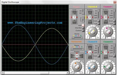 How To Use Oscilloscope In Proteus Isis The Engineering Projects