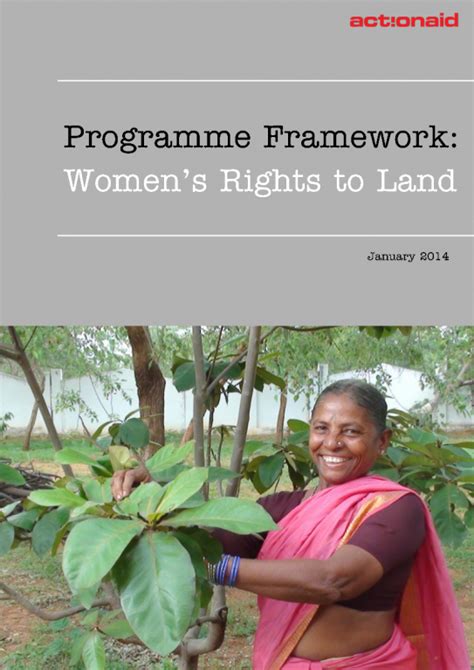 Programme Framework Womens Rights To Land Actionaid International