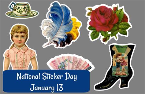 National Sticker Day January 13 Activities And History