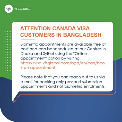 Vfs Global On Twitter For The Kind Attention Of Our Canada Visa Customers In Bangladesh