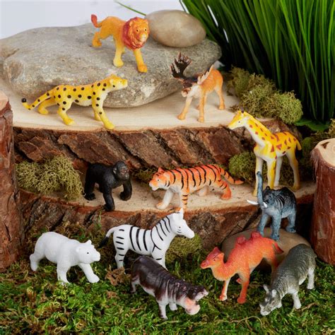 Miniature Jungle Animals Fairy Garden Supplies Craft Supplies