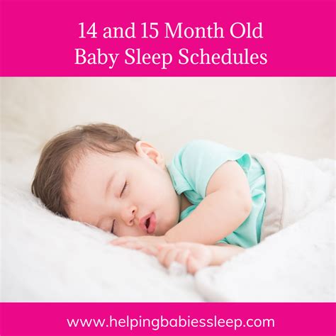 14 and 15 Month Baby Sleep Schedule | Baby month by month, Baby naps schedule, Baby sleep schedule