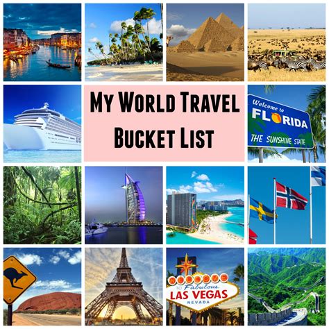 My World Travel Bucket List Janines Little World