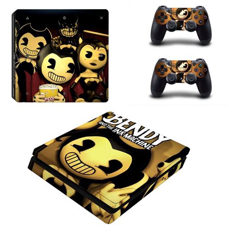 Bendy And The Ink Machine Decal Skin For Ps4 Slim Console And Controllers