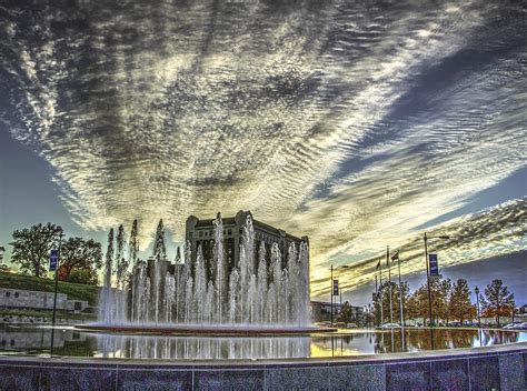 Sunset Over The Fountain Photograph By Jackie Eatinger Fine Art America