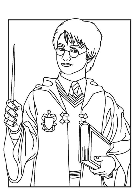 Cara De Harry Potter Para Colorear Imprimir E Dibujar ColoringOnly Com