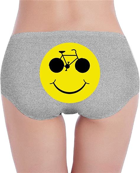 Amazon Com Smiley Bike Bicycle Cycling Biking Panties Thongs For Women