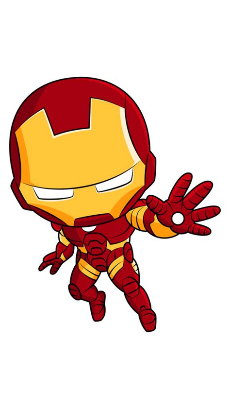 Marvel Chibi Iron Man Sticker Iron Man Drawing Iron Man Cartoon