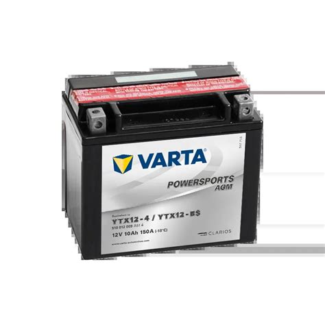 Varta Ytx12 4ytx12 Bs 510012009 Motorcycle Battery Varta 10ah 12v