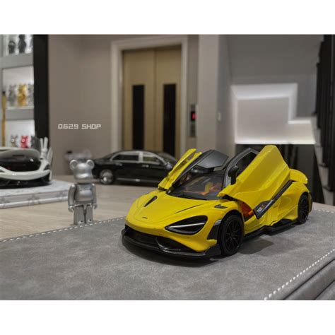 124 Mclaren 765lt V8麥拉倫模型車 聲光 迴力車 合金模型 超跑 彩珀 車模 720s 兒童玩具車 蝦皮購物