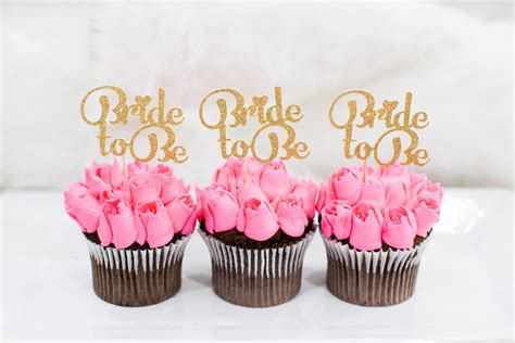 Paper Party And Kids Gold Glitter Bride To Be Cake Topper Cake Topper