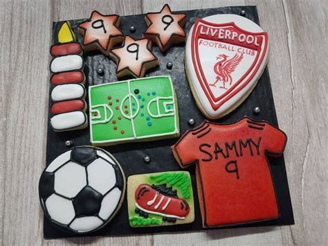 Bespoke Biscuits Football Biscuits Personalised Cookies Etsy