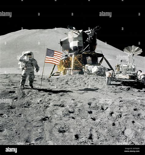 Apollo 15 Astronauts Jim Iwrin And David Scott Deployed The First Lunar