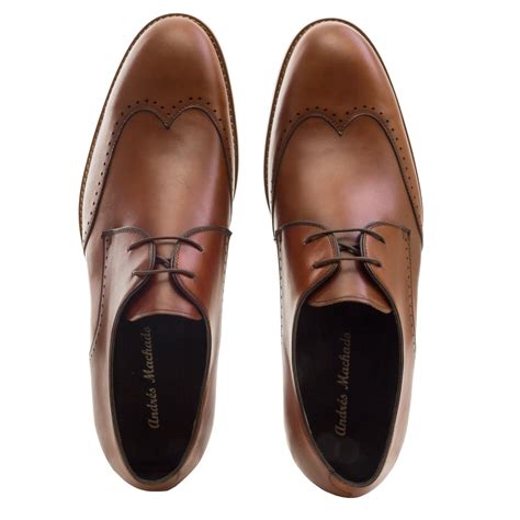 Mens Oxford Shoes In Mahogany Leather Andrés Machado