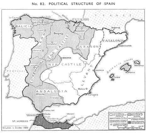 The Spanish Civil War Situation On The Ground In 1937 Scanned From A