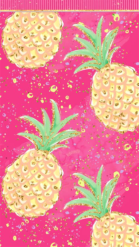We offer an extraordinary number of hd images that will instantly freshen up your smartphone or computer. Phone Wallpapers HD Cute Glitter Hot Pink and Colorful Summer Pineapple - by BonTon TV - Free ...