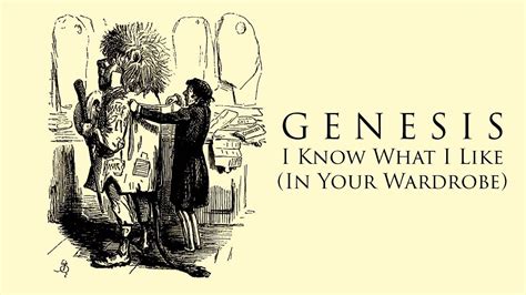 Genesis I Know What I Like In Your Wardrobe Lyrics Youtube