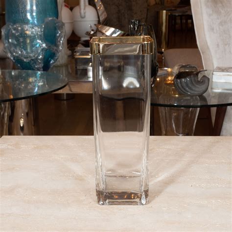 Clear Glass Square Vase Vases John Salibello