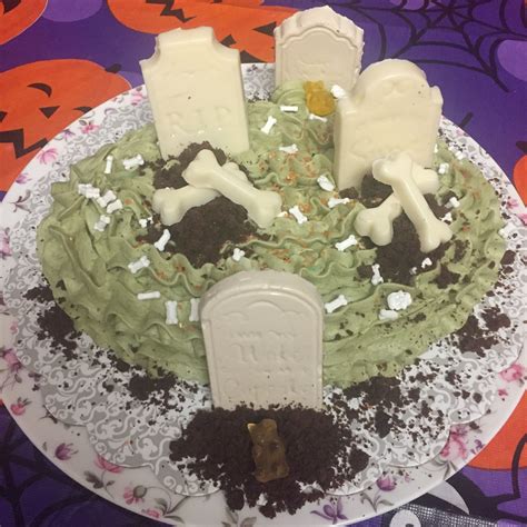 Halloween Graveyard Cake Graveyard Cake Halloween Cake Graveyard Cake