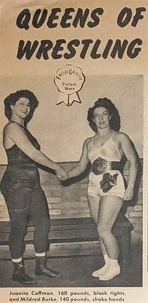 Women Wrestlers Police Gazette Magazine 1947