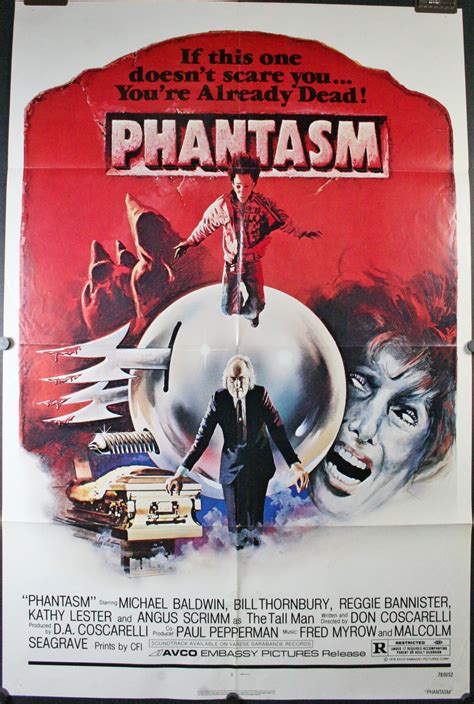 Phantasm Original Vintage Folded Horror Movie Poster Original