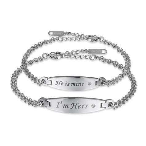 2pcs-his-hers-matching-bracelets-for-couples-set-stainless-steel