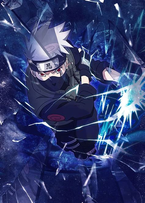 Naruto Kakashi Poster By Melvina Poole Displate Samurai Anime