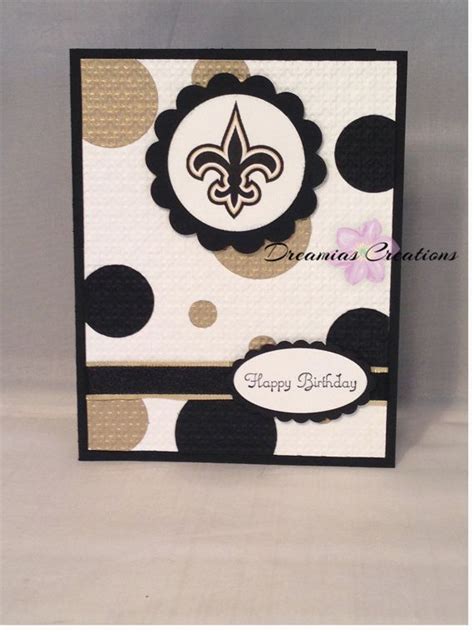 49ers Happy Birthday Card Great For Any New Orleans Saints Fan Birthday