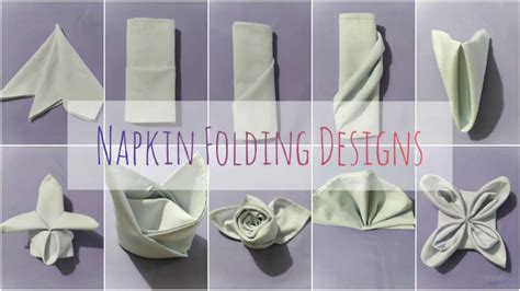 10 Easy Napkin Folds Youtube