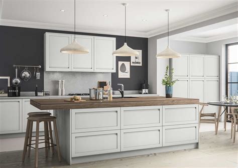 Contemporary Handleless Shaker Style Kitchen Og Kitchens