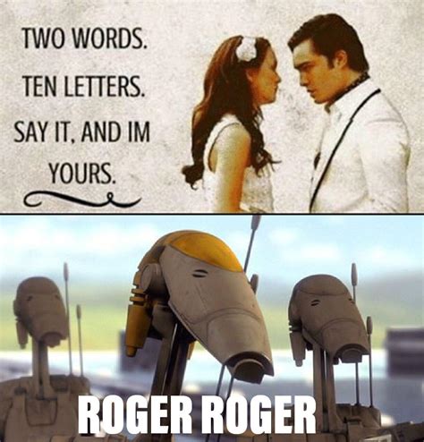 roger roger three words eight letters know your meme