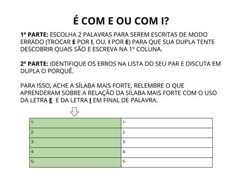 Palavras Que Terminam Em E